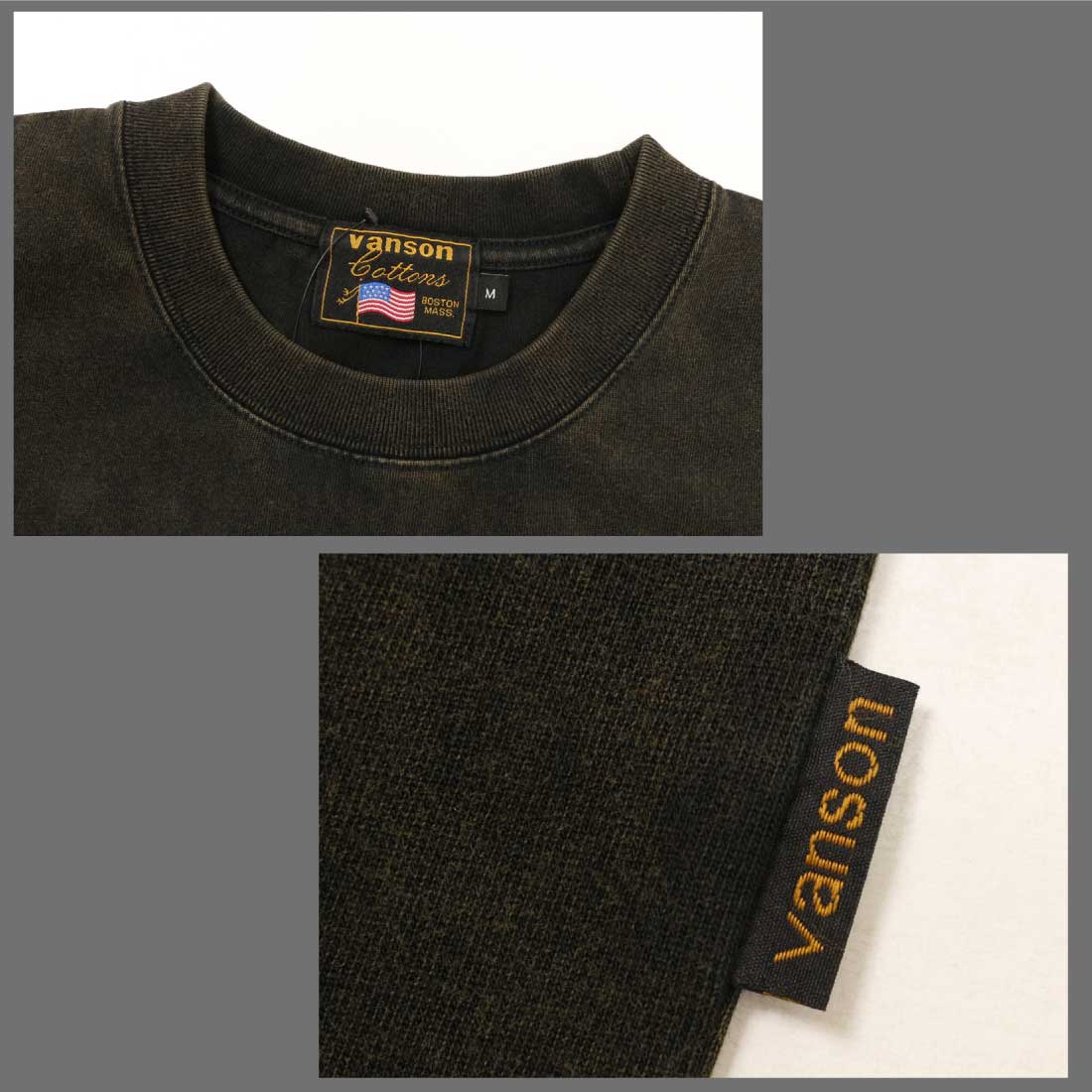 VANSON（バンソン） 半袖 Tシャツ NVST-2513 フロスト加工 S/S Tシャツ