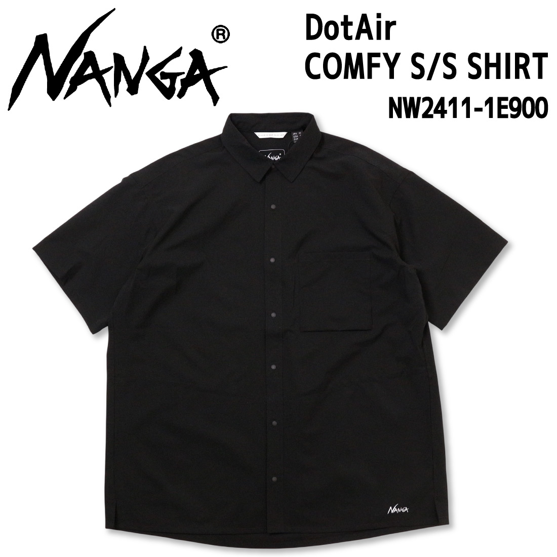 NANGA ナンガ DotAir COMFY S/S SHIRT ドットエアコンフィーショート