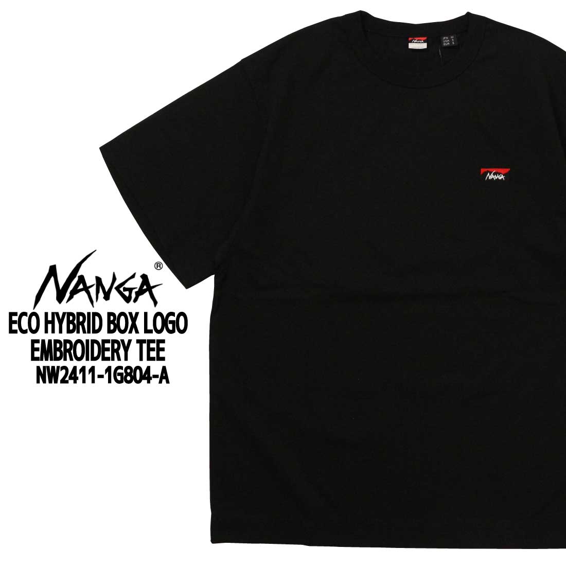 NANGA ナンガ 半袖 Tシャツ NW2411-1g804-A エコ ハイブリッド ボックス ロゴ...