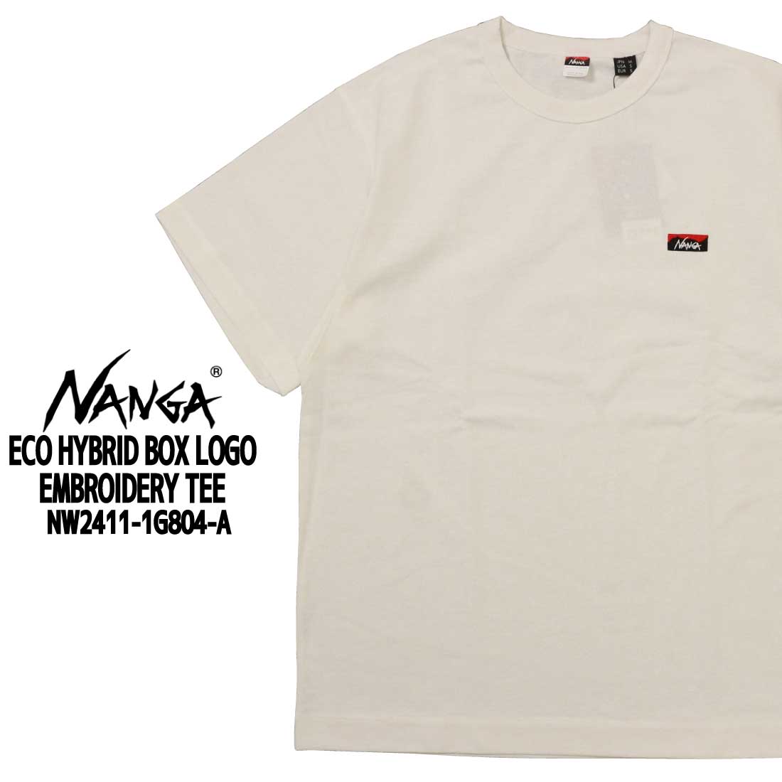 NANGA ナンガ 半袖 Tシャツ NW2411-1g804-A エコ ハイブリッド ボックス ロゴ...