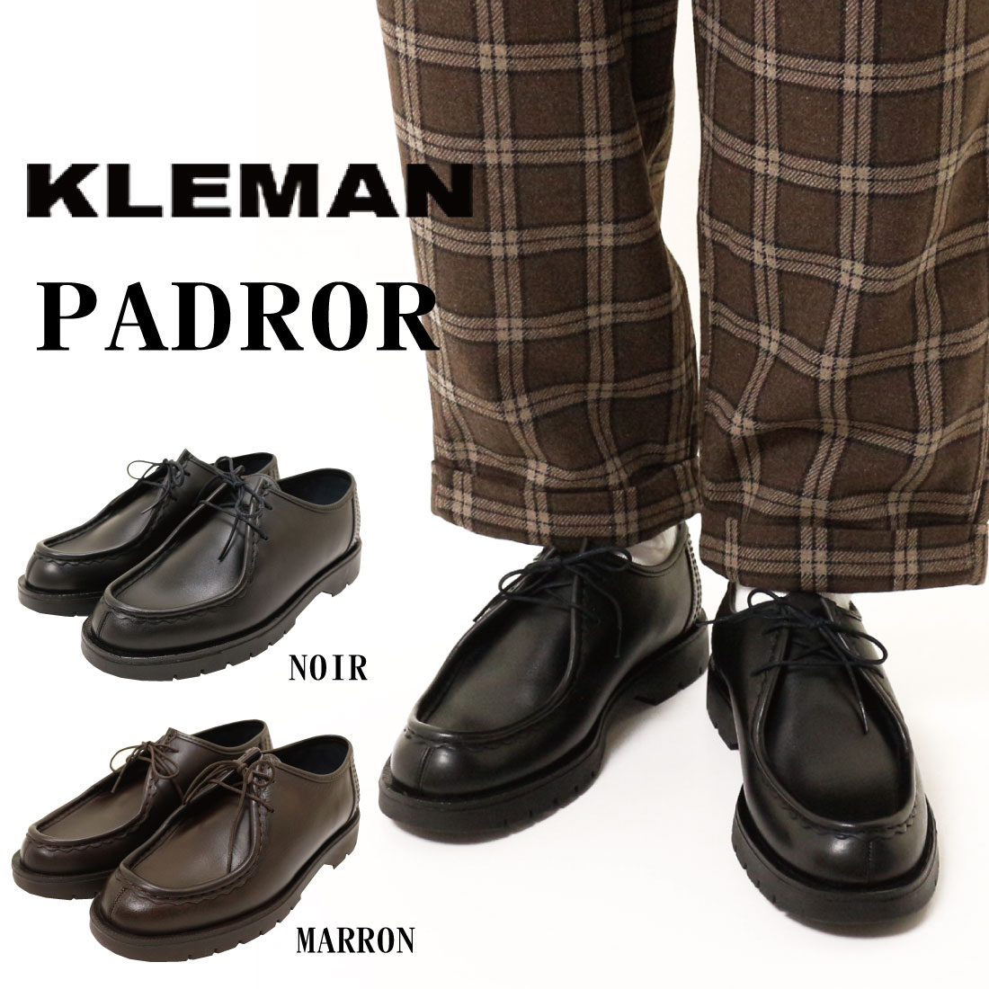 KLEMAN クレマン メンズ PADROR 靴 チロリアンシューズ レザー ワーク 
