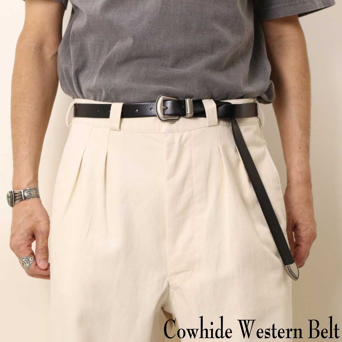 DADS　ウエスタンナローベルト　ハンドメイド SEVEN BY SEVEN(セブンバイセブン)NARROW WESTERN BELT(ナロー