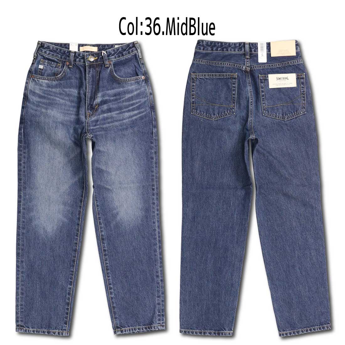 OUR 涼しくはけるデニムテーパードパンツ SOMETHING サムシング ジーンズ テーパード SEA18 デニム パンツ