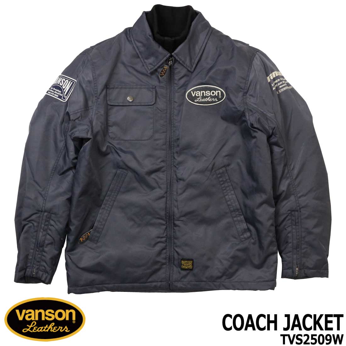 VANSON（バンソン） コーチジャケット アウター TVS2509W 着脱式ネック