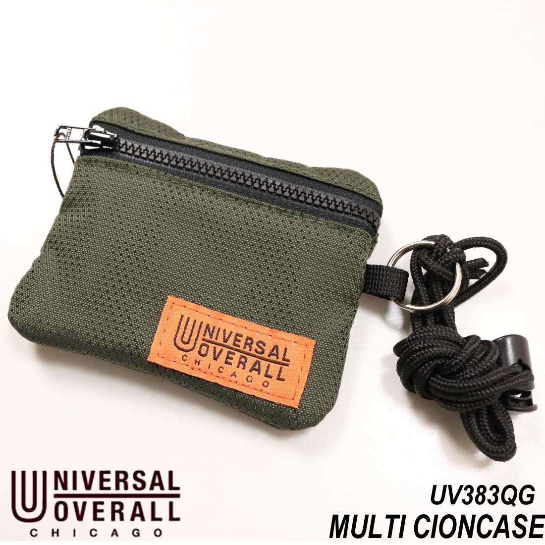 メール便発送 UNIVERSAL OVERALL ユニバーサルオーバーオール マルチ コインケース パスケース ネックストラップ UV383QG ユニセックス メンズ レディース｜jeansaiya-a｜03