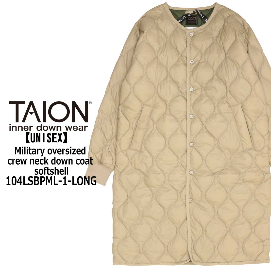 TAION（タイオン） ミリタリー ミリタリー オーバーサイズクルーネック
