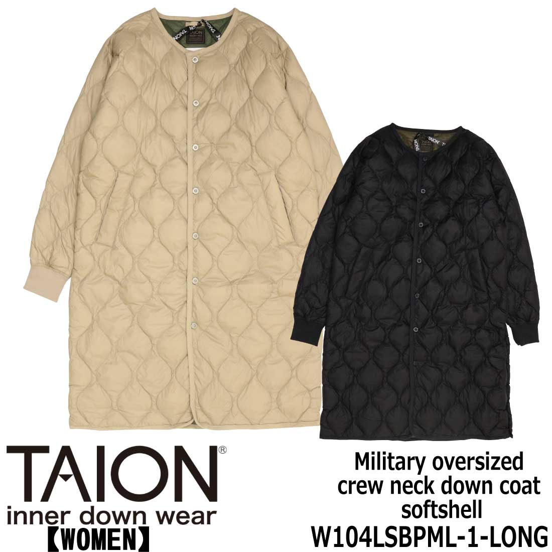 TAION（タイオン） ミリタリー ミリタリー オーバーサイズクルーネック