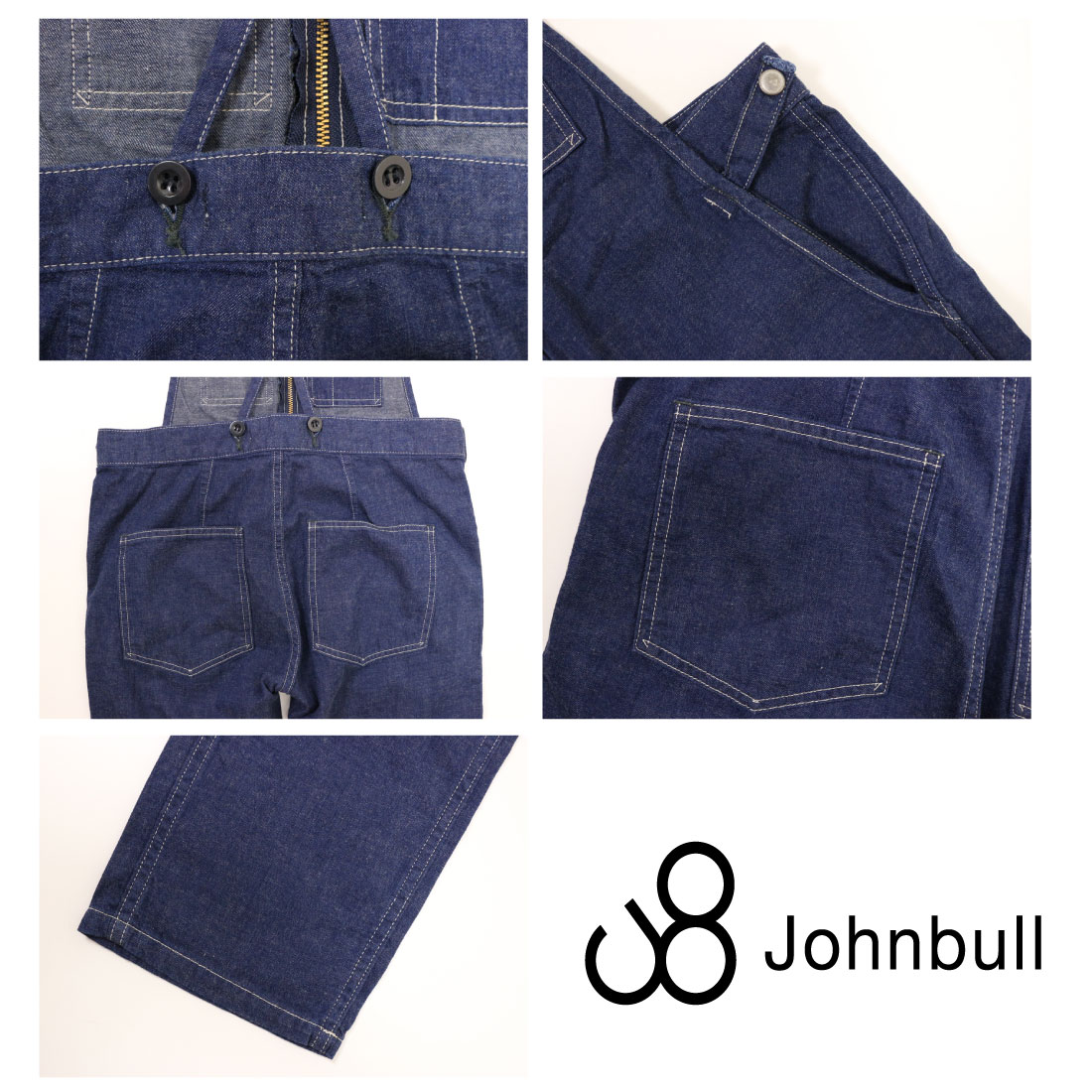 cocononomo 　　　　johnbull オーバーオールZP121 Johnbull ジョンブル 】 ウィメンズ プレーン デニム サロペット