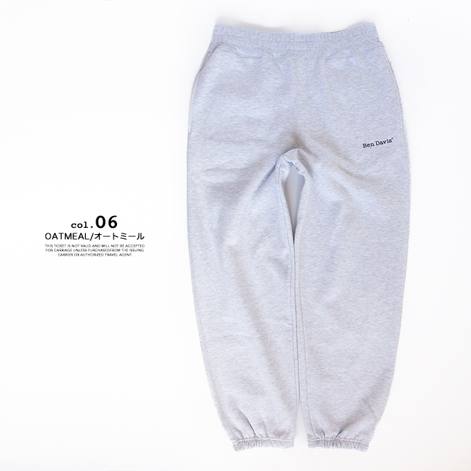 SALE!!】【 BEN DAVIS ベンデイビス 】 SWEAT PANTS ヘビー裏起毛