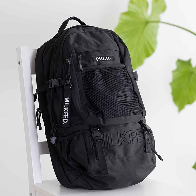 MILKFED.（ミルクフェド） NEO EMBROIDERY BIG BACKPACK BAR MILKFED