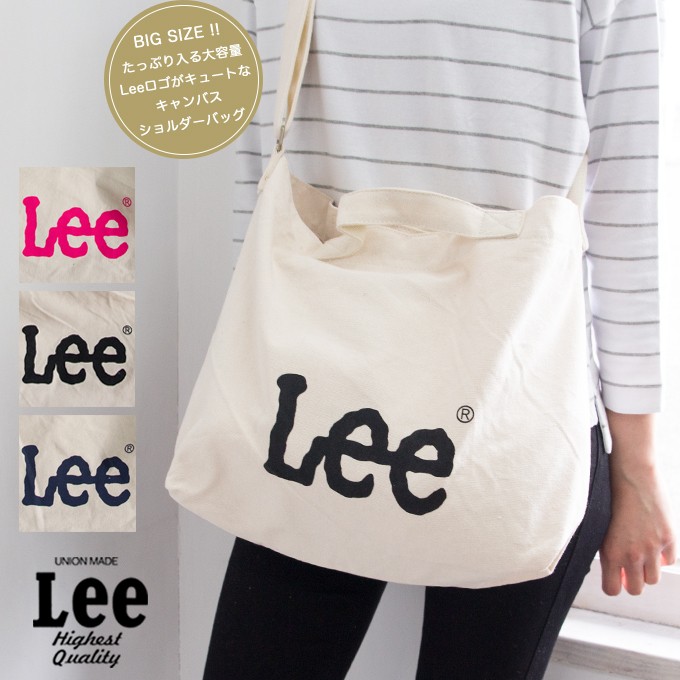 【Lee リー】Leeロゴ キャンバス ショルダーバッグ Mサイズ QPER60/0425402