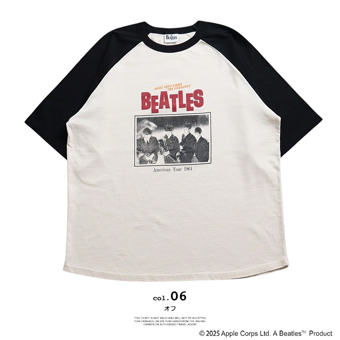 THE BEATLES ザ ビートルズ Tour Raglan Tee ツアー ラグラン Tシャツ