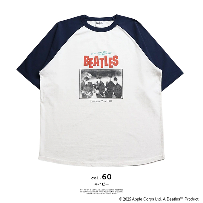 THE BEATLES ザ ビートルズ Tour Raglan Tee ツアー ラグラン Tシャツ