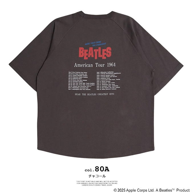 THE BEATLES ザ ビートルズ Tour Raglan Tee ツアー ラグラン Tシャツ
