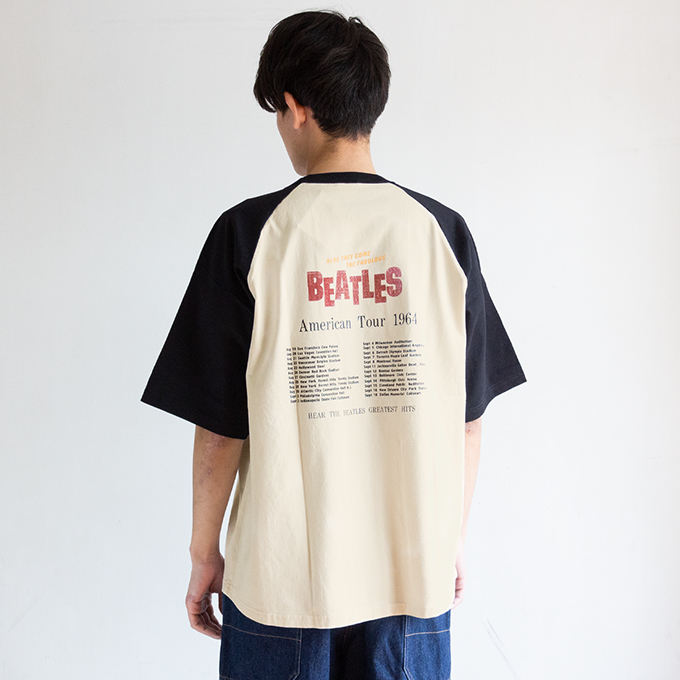 THE BEATLES ザ ビートルズ Tour Raglan Tee ツアー ラグラン Tシャツ