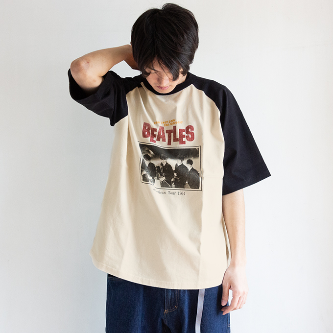 THE BEATLES ザ ビートルズ Tour Raglan Tee ツアー ラグラン Tシャツ