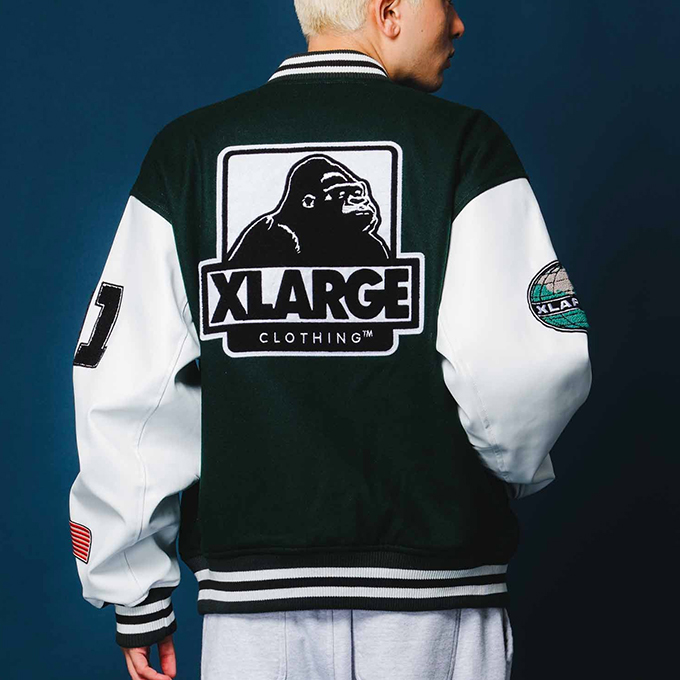 レア？！☆ 【超限定コラボ】XLARGE × BALANSA☆パイルロゴ袖切り替