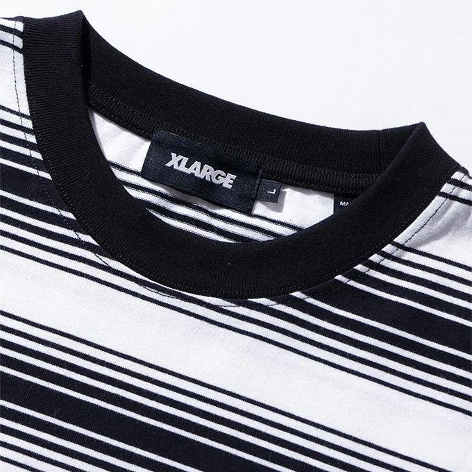 XLARGE（エクストラ ラージ） EMBROIDERED STRIPED S/S TEE XLARGE