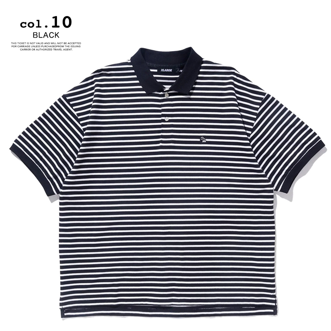 XLARGE（エクストラ ラージ） EMBROIDERED STRIPED POLO SHIRT XLARGE