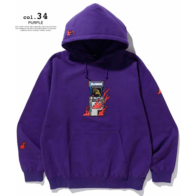 XLARGE エクストララージ ARCADE GAME LOGO HOODED SWEATSHIRT XLARGE アーケードゲーム ロゴ フーデッド スウェット 101233012012 / 2023AW ※｜jeansstation｜11