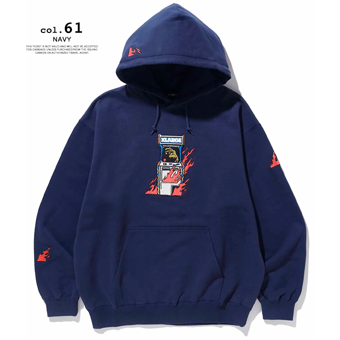 XLARGE（エクストラ ラージ） ARCADE GAME LOGO HOODED SWEATSHIRT
