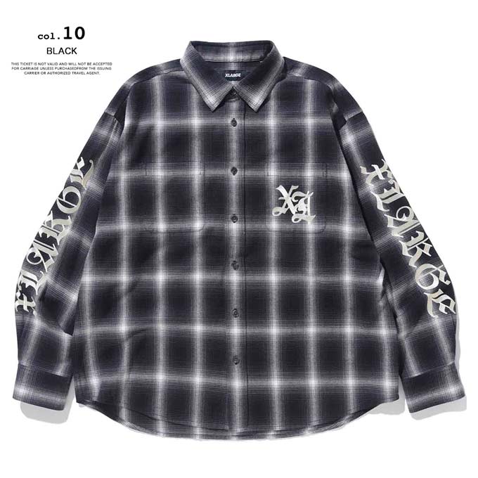 XLARGE エクストララージ OLDENGLISHL/SFLANNELSHIRTXLARGE