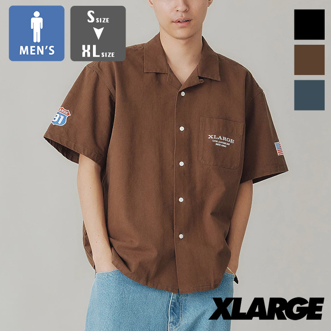 XLARGE エクストララージ OLD PICK UP TRUCK S/S WORK SHIRT XLARGE 半袖 ワークシャツ 101241014003 / 2024SUMMER :101241014003EC:ジーンズステーション