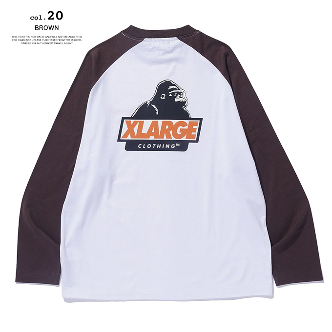 XLARGE（エクストラ ラージ） SLANTED OG RAGLAN L/S TEE スランテッド