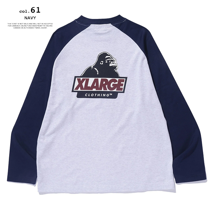 XLARGE（エクストラ ラージ） SLANTED OG RAGLAN L/S TEE スランテッド