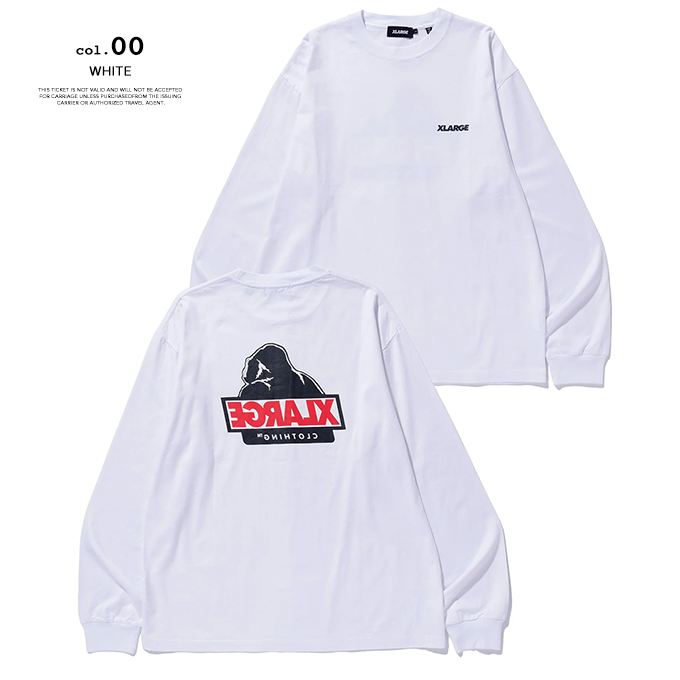 XLARGE バックサイドロゴ 長袖 Tシャツ 送料込 XLARGE エクストララージ BACKSIDE OG L/S TEE バックサイド