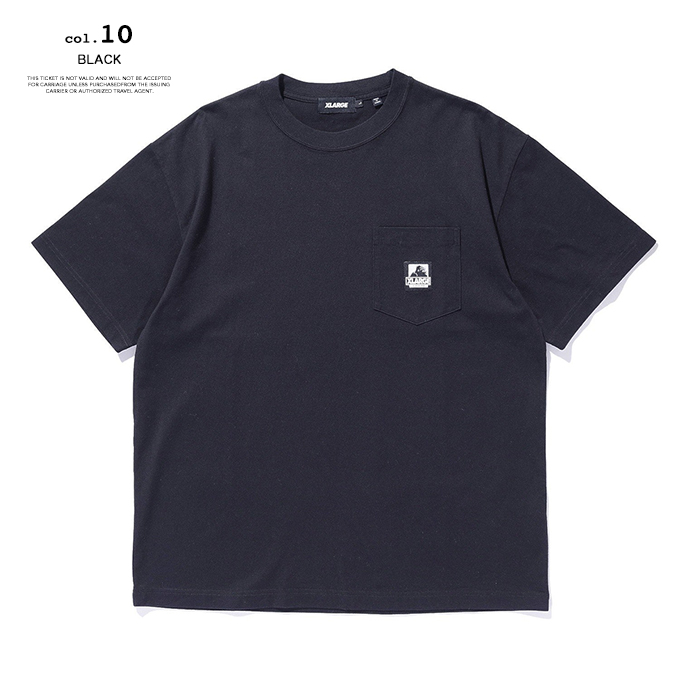 XLARGE ミリタリー風 ポケット付き 半袖Ｔシャツ デニムに合う◎ 綿100％オーバーサイズ脇ポケット付Tシャツ【大きいサイズ有
