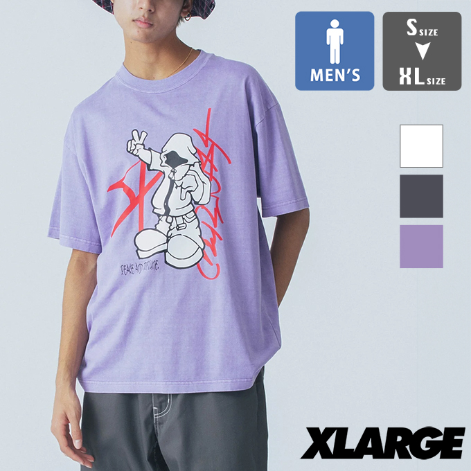 XLARGE（エクストラ ラージ） PIGMENT DYED PEACE AND FORTUNE S/S TEE