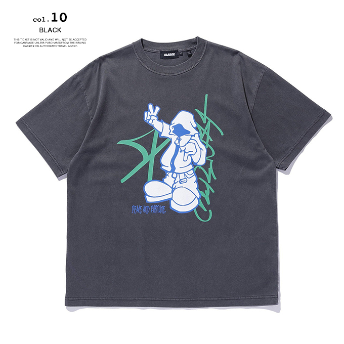 XLARGE（エクストラ ラージ） PIGMENT DYED PEACE AND FORTUNE S/S TEE