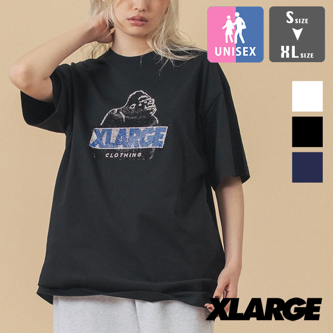 XLARGE 【 エクストララージ 】 RHINE STONE SLANTED OG S/S TEE