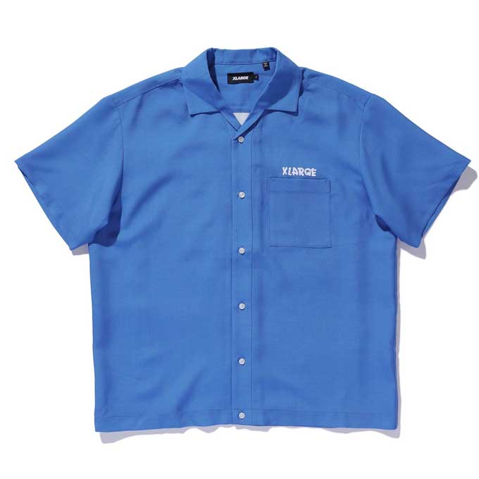 「 XLARGE エクストララージ 」 DRAWING OG S/S SHIRTドローイング OG刺繍 半袖 シャツ 101252014002 / xlarage エクストララージ シャツ 半袖 カラーシャツ 半袖シャツ / XLARGE（エクストラ ラージ） DRAWING OG S/S SHIRTドローイング OG