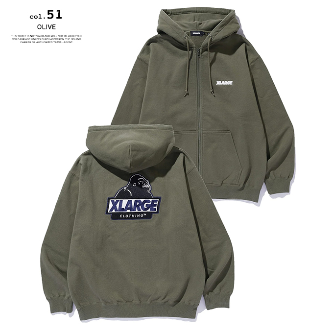 XLARGE（エクストラ ラージ） SLANTED OG ZIP HOODED SWEATSHIRT