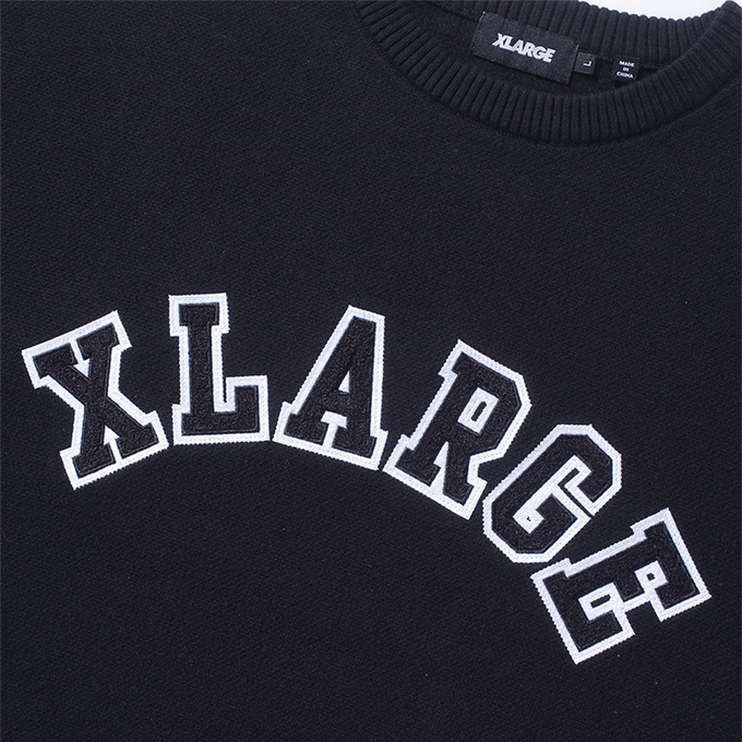 XLARGE（エクストラ ラージ） ARCH LOGO CREWNECK KNIT アーチロゴ