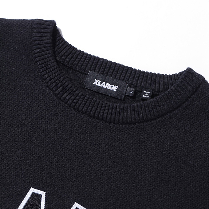 XLARGE（エクストラ ラージ） ARCH LOGO CREWNECK KNIT アーチロゴ