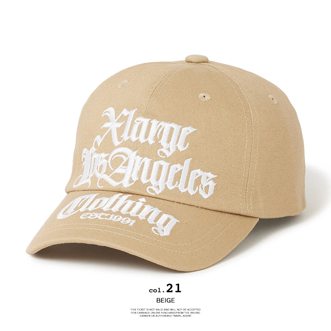 XLARGE（エクストラ ラージ） OLD ENGLISH 6PANEL SNAPBACK CAP