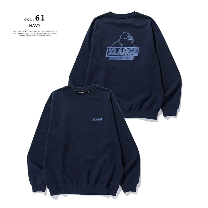 XLARGE（エクストラ ラージ） SLANTED OG CREWNECK SWEATSHIRT