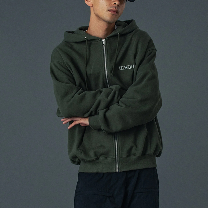 XLARGE（エクストラ ラージ） OG BOX ZIP UP HOODED SWEATSHIRT OG