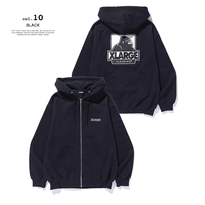 XLARGE（エクストラ ラージ） OG BOX ZIP UP HOODED SWEATSHIRT OG