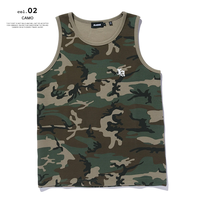 XLARGE（エクストラ ラージ） OLD ENGLISH WAFFLE TANK TOP オールド