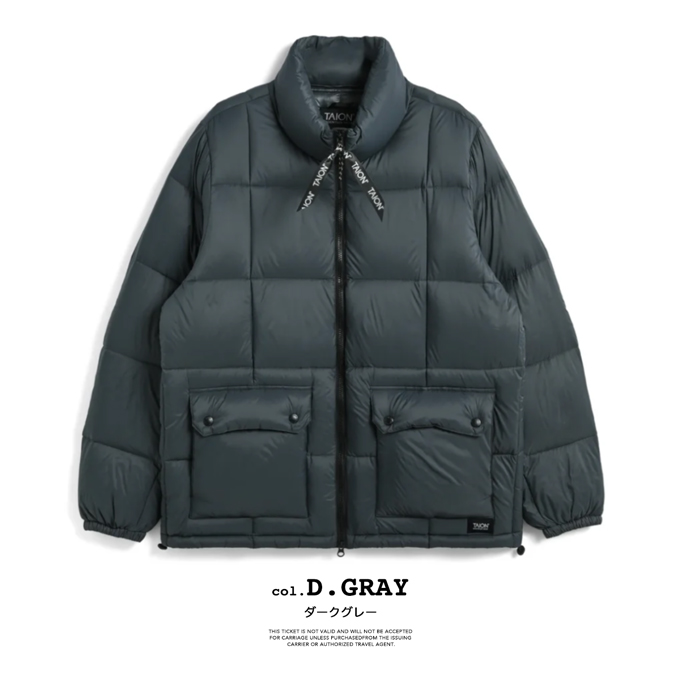 TAION（タイオン） UNISEX マウンテン パッカブル ボリューム ダウン