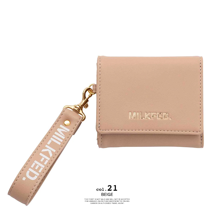 MILKFED. 【 ミルクフェド 】 SOLID COLOR TRI-FOLD WALLET 3
