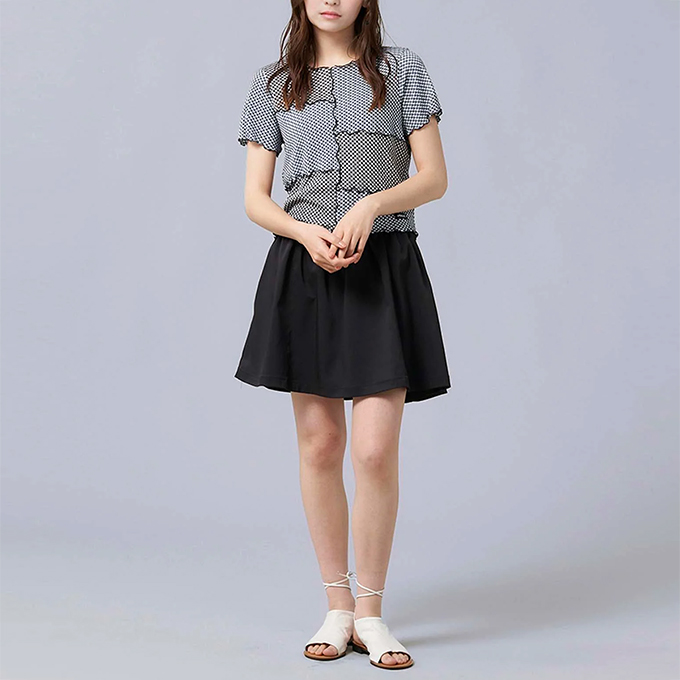 MILKFED. ミルクフェド LETTUCE EDGE TOP MILKFED. レタス　エッジ トップ カットソー 103232013025 / 23SUMMER ※ MILKFED. ミルクフェド LETTUCE EDGE TOP レタス エッジ トップ