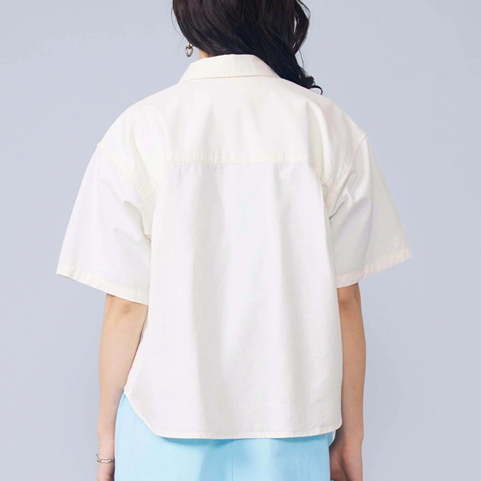 MILKFED. ミルクフェド WORK SHIRT 半袖 ワークシャツ