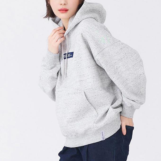 MILKFED. ミルクフェド EMBROIDERED BAR SWEAT HOODIE MILKFED. エンブロイダリー バーロゴ スウェット フーディー 103233012023 / 2023AW ※ MILKFED. パーカー EMBROIDERED BAR SWEAT HOODIE レディース