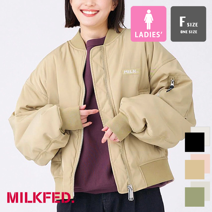 MILKFED. ミルクフェド REVERSIBLE MA-1 FLIGHT JACKET MILKFED. リバーシブル MA-1  フライトジャケット 103233021006 / 2023AW ※