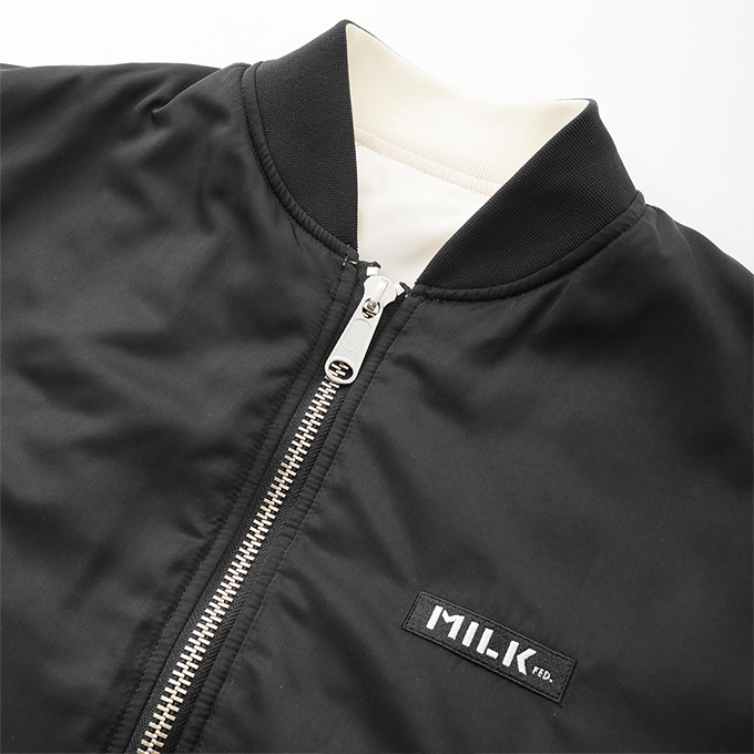 MILKFED. ミルクフェド REVERSIBLE MA-1 FLIGHT JACKET MILKFED. リバーシブル MA-1  フライトジャケット 103233021006 / 2023AW ※